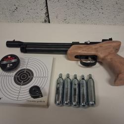 Artemis CP 1 M, pistolet plomb + cartouche + plomb + cible Pack