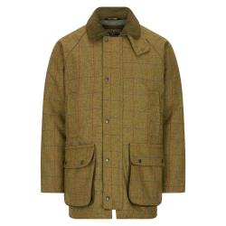 Manteau en tweed homme Green forest 100 laine imperm&eacute;able