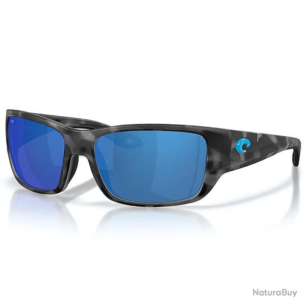 Lunettes polarisantes COSTA DEL MAR Schoolie Tiger shark matte Blue mirror 580P