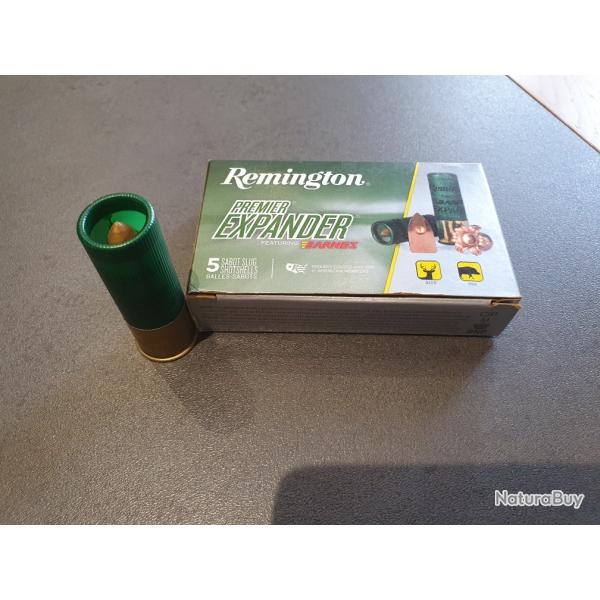 BALLE SLUG REMINGTON CAL 12/70 SLUG PREMIER EXPANDER TTSX 28.5GRS PAR 5