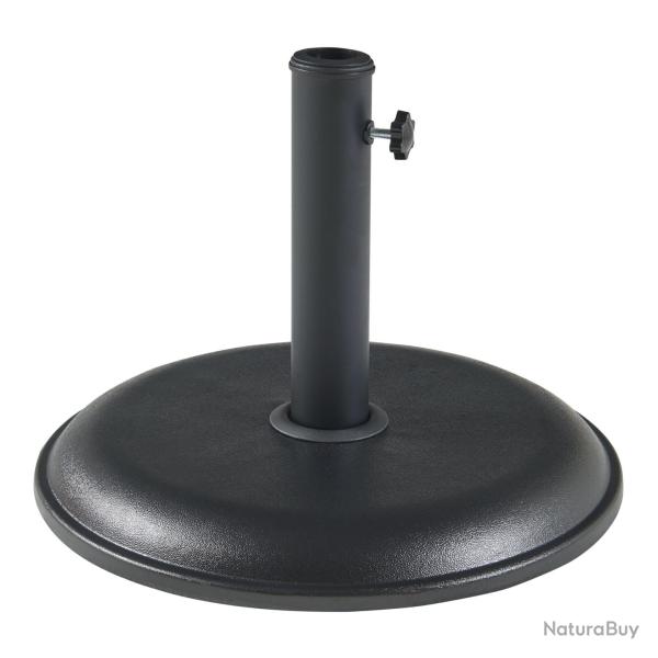 Pied de parasol jardin extrieur bton 45 x 5 cm noir 03_0010250