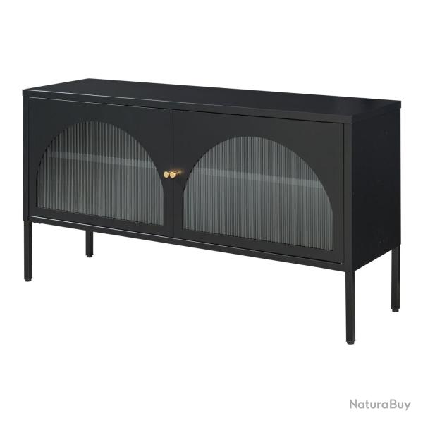 Meuble TV support tlvision salon tagre 115 x 35 x 64 cm noir mat 03_0010063