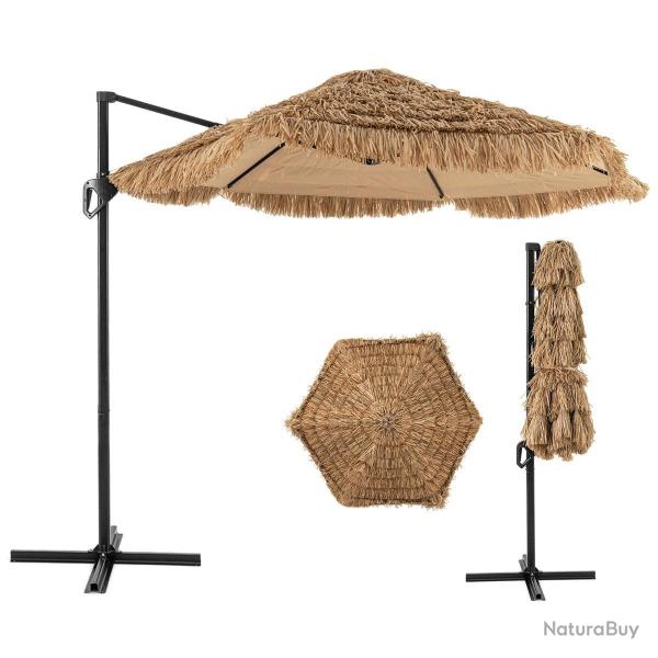 Parasol de patio dport 283 x 245 cm protection solaire ventilation amliore style hawaen en cha