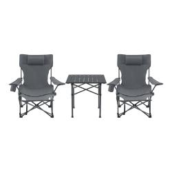 Set de table et 2 chaises pliantes gris 03_0010692