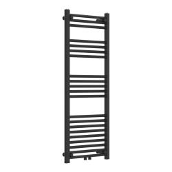 Radiateur sèche-serviettes chauffage salle de bain acier 120 x 50 cm noir 03_0010416