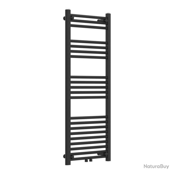Radiateur s�che-serviettes chauffage salle de bain acier 120 x 50 cm noir 03_0010416