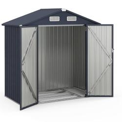 Abri de rangement extérieur 193 x 108 x 196 cm avec verrouillage et ventilation design moderne en a