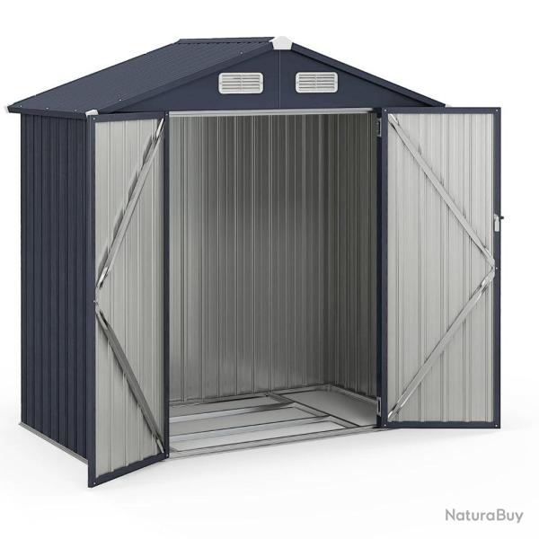 Abri de rangement extrieur 193 x 108 x 196 cm avec verrouillage et ventilation design moderne en a