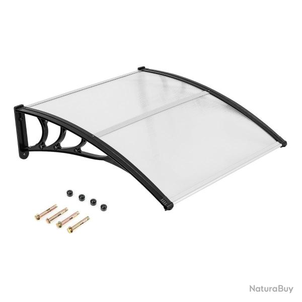 Auvent porte fen�tre 102 x 99 x 28 cm protection contre intemp�ries et capacit� de charge 20 kg des