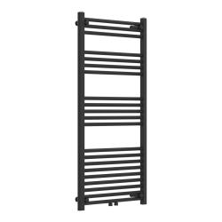 Radiateur sèche-serviettes chauffage salle de bain acier 120 x 60 cm noir 03_0010418