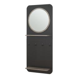 Portemanteau meuble d'entrée design mural 140 x 60 x 16 cm noir 03_0010376