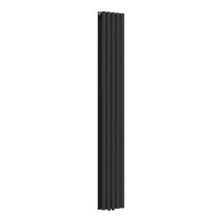 Radiateur à panneaux design double 1122 watts acier 180 x 30 x 8 cm noir 03_0010476