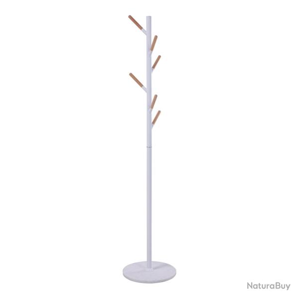 Portemanteau meuble d'entre design 172 x 37 cm acier blanc 03_0010381