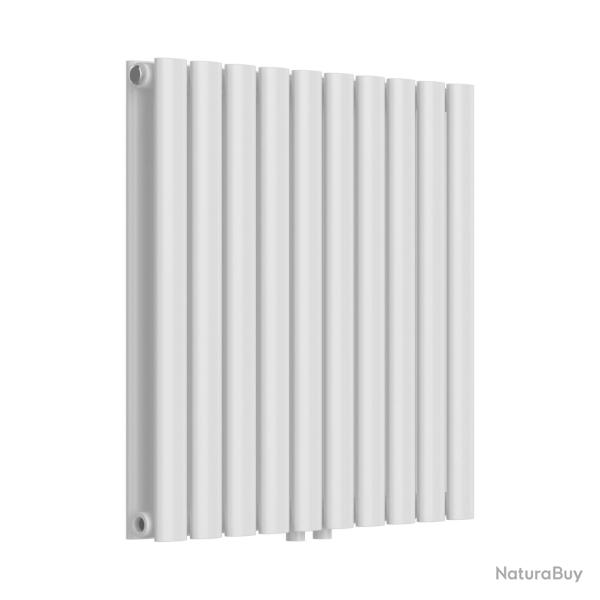 Radiateur � panneaux design double 800 watts acier 60 x 60 cm blanc 03_0010483