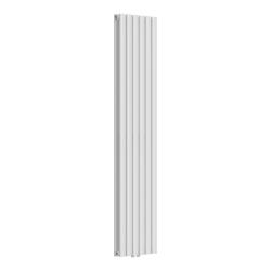 Radiateur à panneaux design double 1198 watts acier 160 x 36 cm blanc 03_0010481