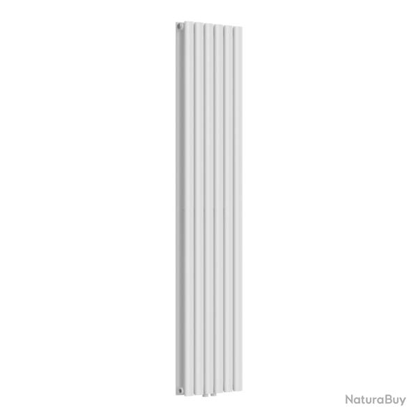 Radiateur � panneaux design double 1198 watts acier 160 x 36 cm blanc 03_0010481