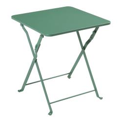 Table pliante jardin camping 45 x 40 x 40 cm acier vert 03_0011093