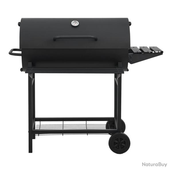 Chariot de barbecue au charbon de bois 95 x 108 x 61 cm noir 03_0009211