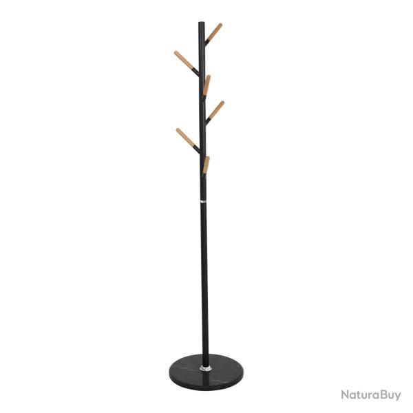 Portemanteau meuble d'entre design 172 x 37 cm acier noir 03_0010382