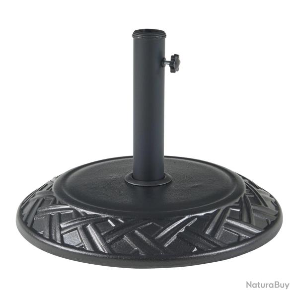 Pied de parasol jardin extrieur avec adaptateurs 37 / 42 / 52 / 58 mm fer noir 03_0010253