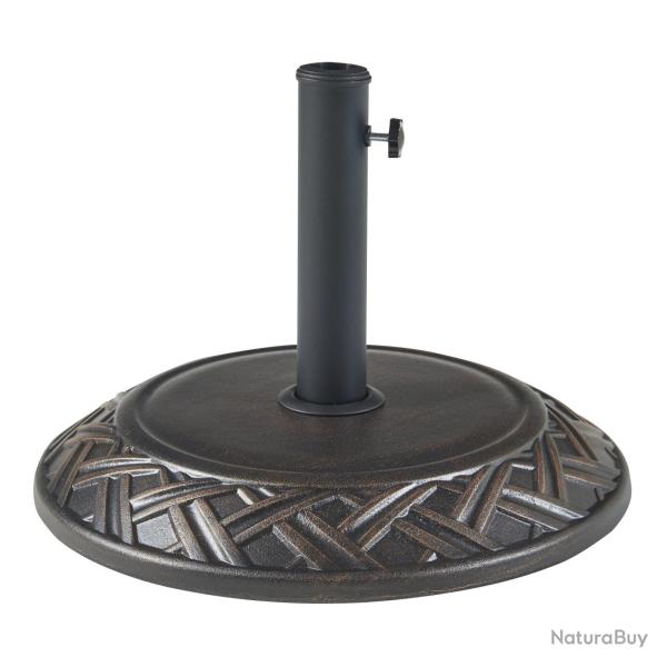 Pied de parasol jardin ext�rieur avec adaptateurs 37 / 42 / 52 / 58 mm noir 03_0010252