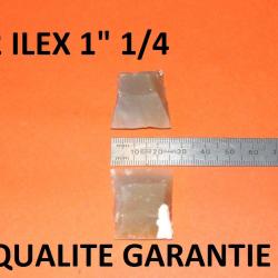 lot de 2 silex blonds 1"1/4 QUALITE GARANTIE - VENDU PAR JEPERCUTE (D24C117)