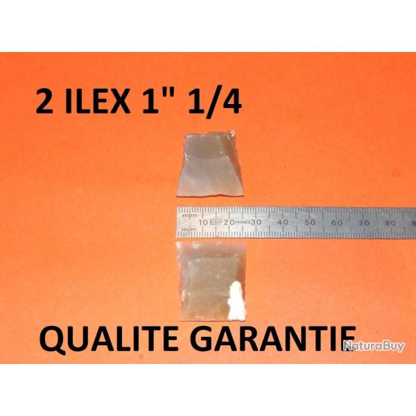 lot de 2 silex blonds 1"1/4 QUALITE GARANTIE - VENDU PAR JEPERCUTE (D24C117)