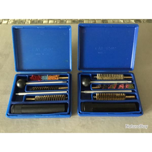 Lot de 2 kits nettoyage armes de poing 38/357 et 44 magnum