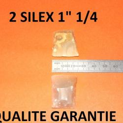 lot de 2 silex blonds 1" 1/4 QUALITE GARANTIE - VENDU PAR JEPERCUTE (D24C119)