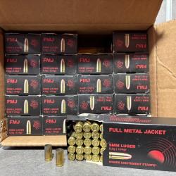 Lot de 1000 douilles GECO Calibre 9 mm Para (Tirées une fois)