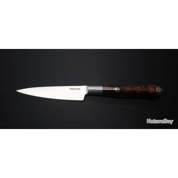 Perceval - Couteau d'office 10cm - Manche forg bois de fer