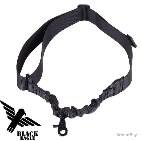 Sangle 1 Point Airsoft Tactique Ajustable - Nylon Noir