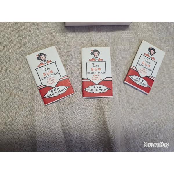 3 Paquets de papier a cigarettes US WW2