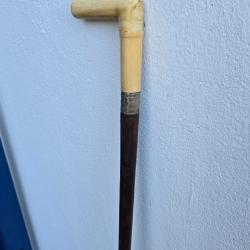 Canne fusil Dumonthier 9 mm, belle poign&eacute;.