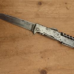 Très ancien Couteau allemand Mercator WW1  4 pieces.