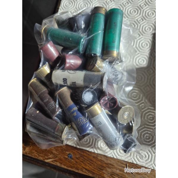 Vend lot 30 cartouches  calibres 12