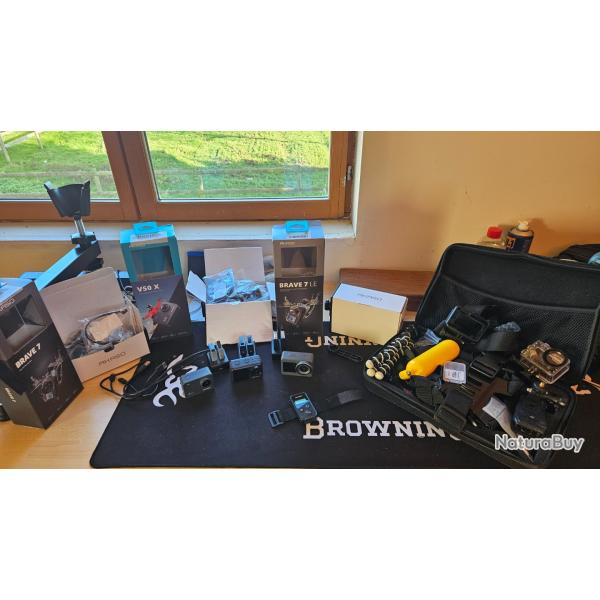 Ensemble de 3 camras Akaso avec quipement complet