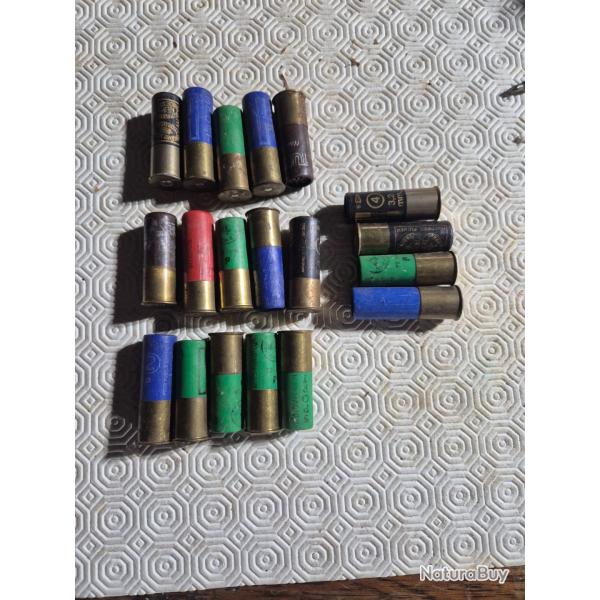 Vend lot 15  cartouches  mini Magnum et Magnum  calibre 12