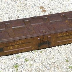 Caisse britannique métallique munitions 3,7 Inch Anti-Aircraft - BRA25CAIS004