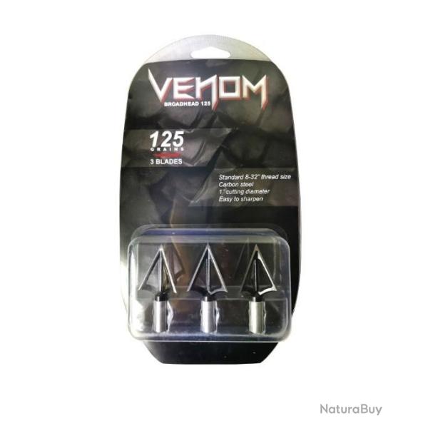 Pointes Venom 3L 125 Grains - (Pack de 3)