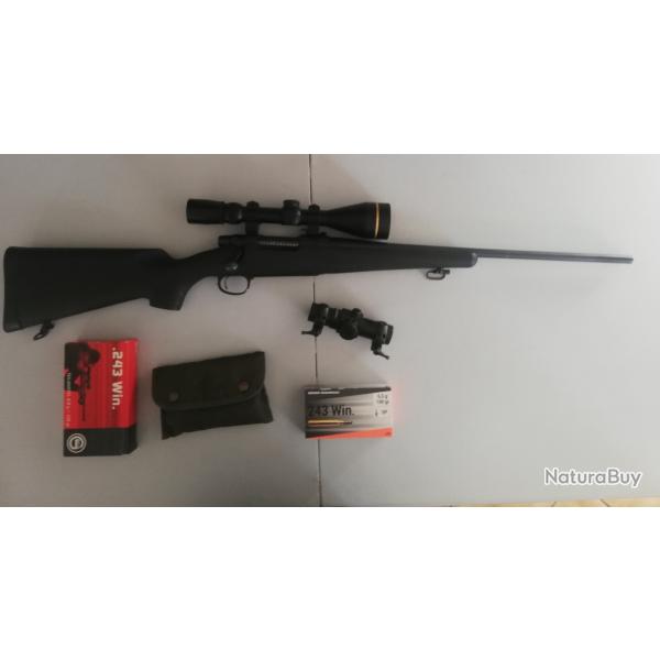Carabine  verrou Remington Seven - calibre 243 Win- Synthtique noir