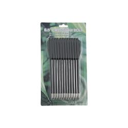 LOT DE 12 CARREAUX 6.5 INCHES POUR ARBALETE PISTOLET