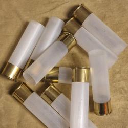 Douille amorc&eacute;e neuve blanche cal. 16/70 (x100) SUPER PRIX !!!