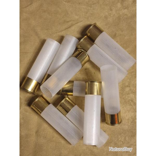 Douille amorc�e neuve blanche cal. 16/70 (x100) SUPER PRIX !!!