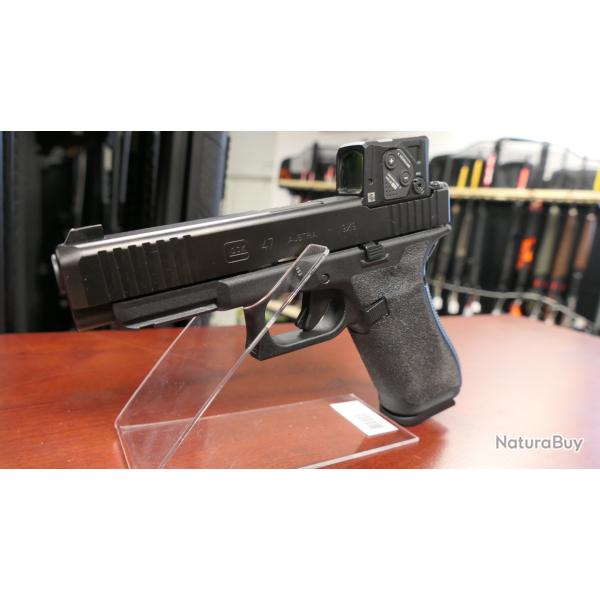 STOP AFFAIRE  PISTOLET GLOCK 47 FS A-CUT COMBO AIMPOINT COA  9X19