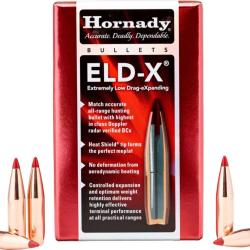 HORNADY OGIVES ELD-X CALIBRE 6.5MM .264 143gr - 9.3g x100