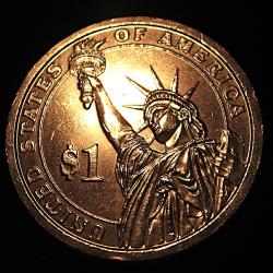 U.S.A piece de monnaie collector 1 $ 2007 John Adams sup