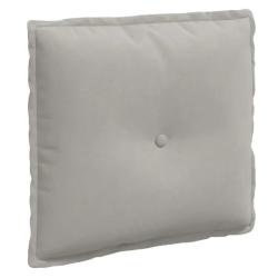 Coussin dos microfibre gris clair 50x45 cm soutien confortable