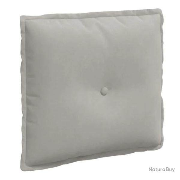 Coussin dos microfibre gris clair 50x45 cm soutien confortable
