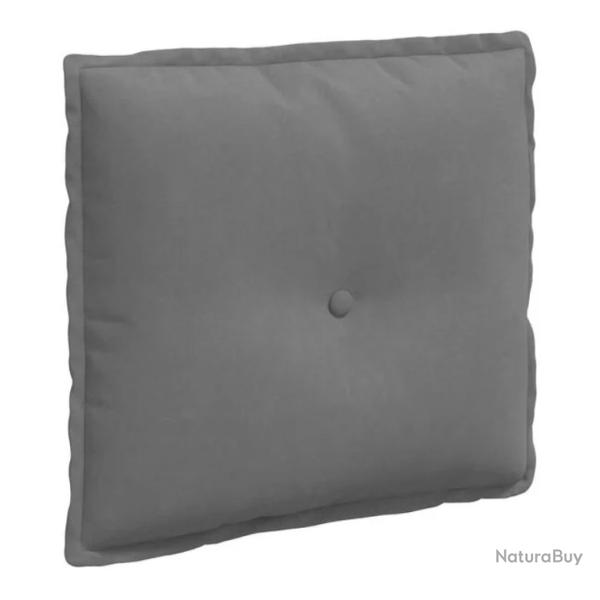 Coussin dos microfibre gris fonc 50x45 cm soutien confortable